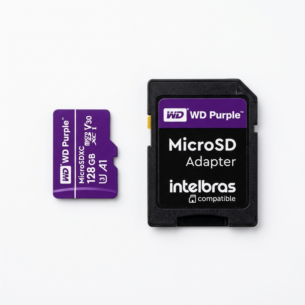 Cartão de Memória MicroSD WD Purple Intelbras